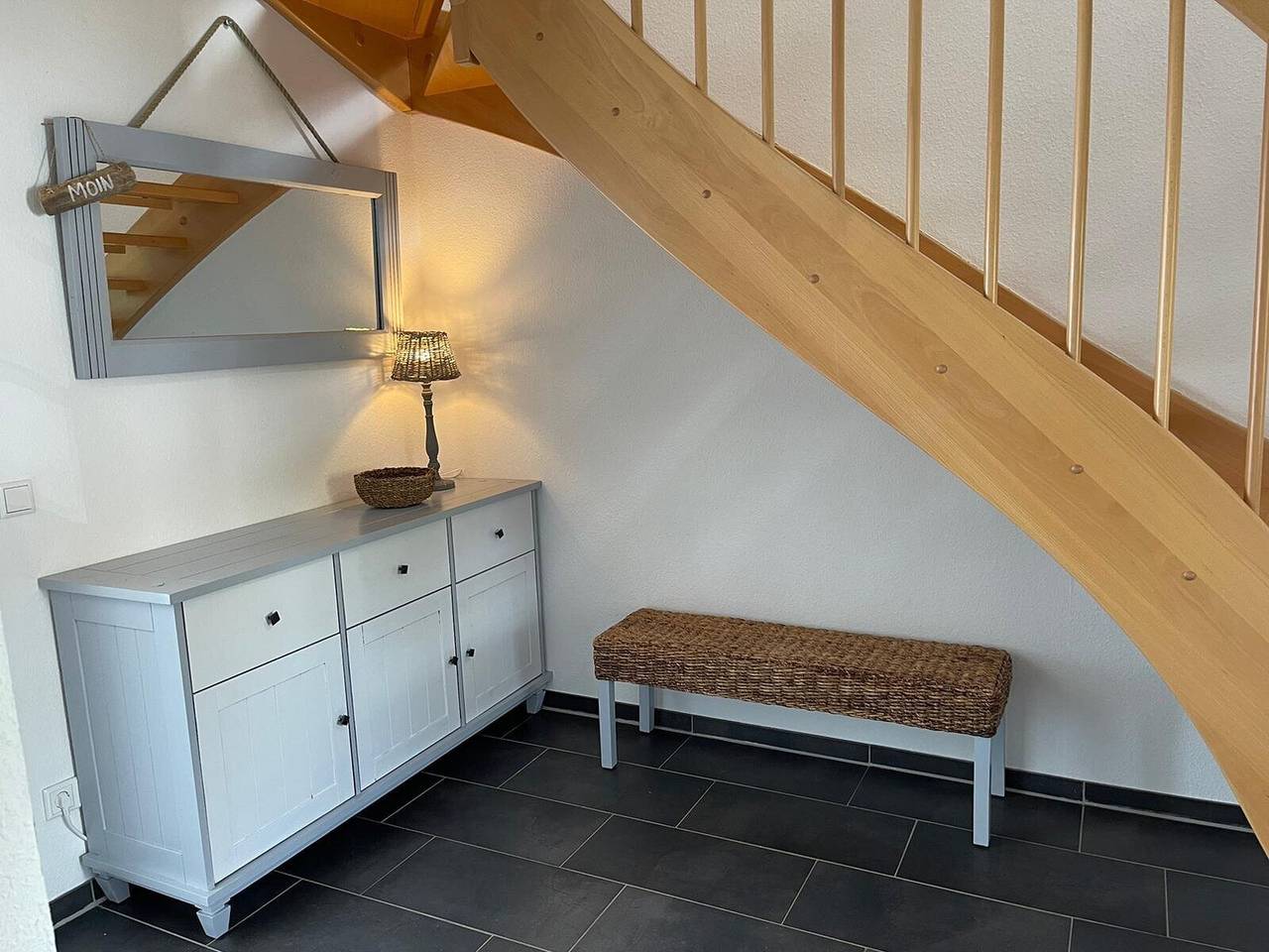 Ferienhaus 'Haus Am Dorfteich A E-Laden Möglich' mit privater Terrasse, Gemeinschaftsgarten und Wlan in Westfehmarn, Fehmarn