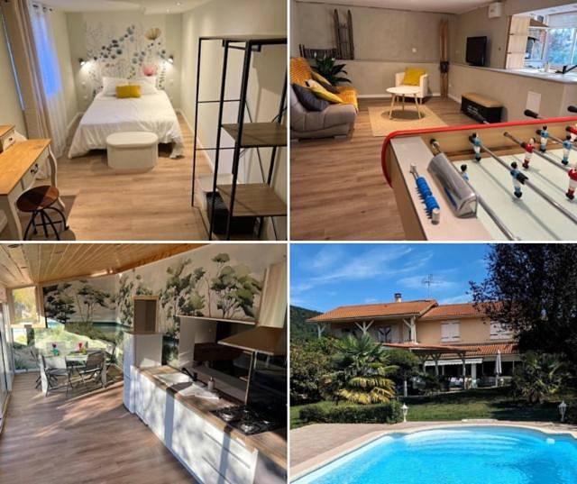 Maison de vacances pour 8 personnes, avec terrasse et piscine, animaux acceptés