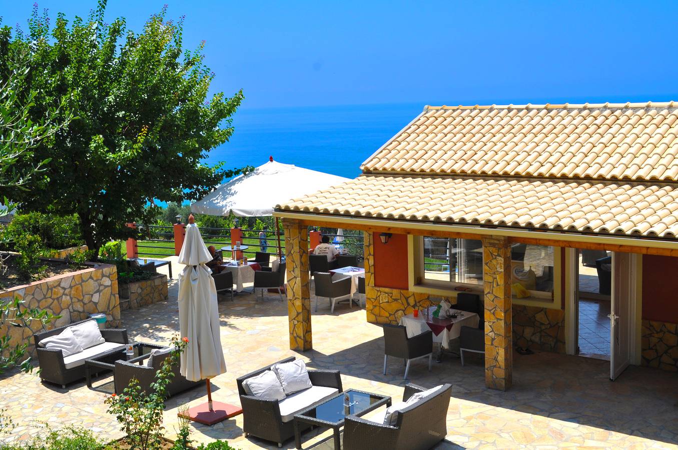 Ganze Wohnung, Appartements, Swimming Pool, Panorama Meerblick - Pelekas Strand in Pelekas, Korfu