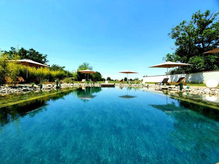 Hôtel pour 18 personnes, avec Terrasse et Jacuzzi ainsi que Jardin et Piscine
