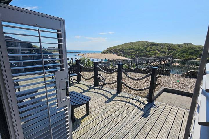 Vakantiehuis voor 4 personen, with Uitzicht op zee and Terras as well as Tuin in Schotland