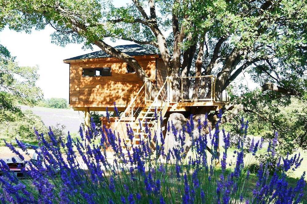 Cabane  Dans Un Arbre  \"7éme ciel\" in Réauville, Région de nyons