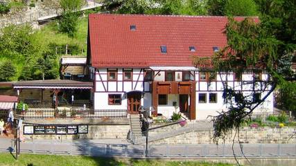 Ferienwohnung für 5 Personen, mit Ausblick und Terrasse, mit Haustier in Rathen