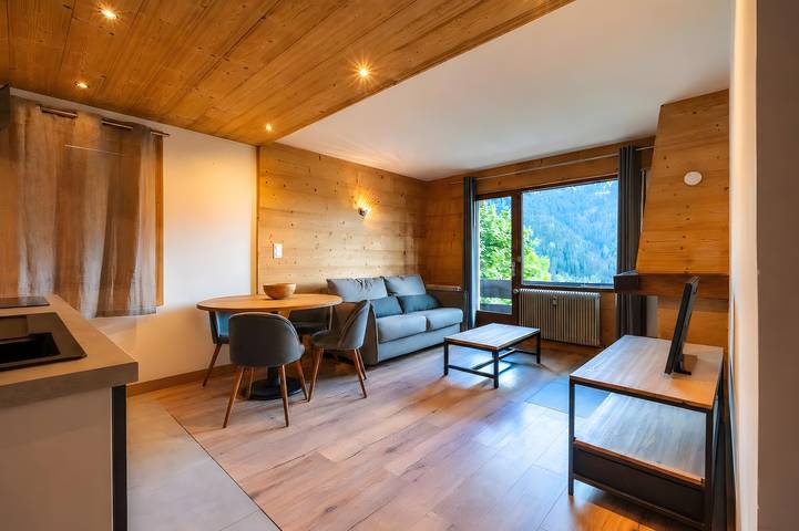 Ganze Wohnung, Ferienwohnung 'Soladret' mit Bergblick und Balkon in La Clusaz, Annecy und Umgebung