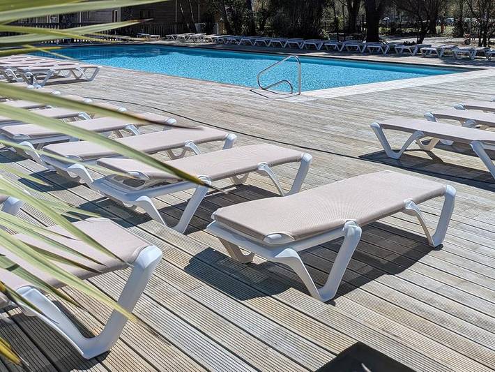 Camping para 4 personas, con Terraza y Piscina para niños en Ondres