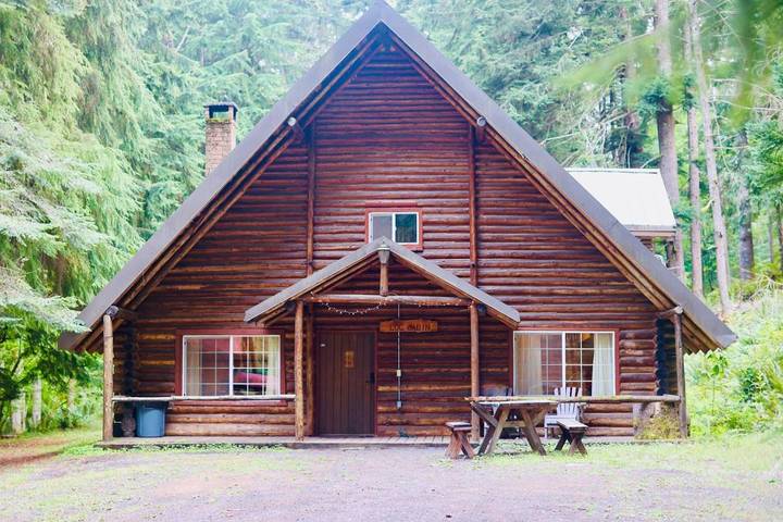 Camping voor 6 personen, with uitzicht and tuin as well as terras in Cascade Range