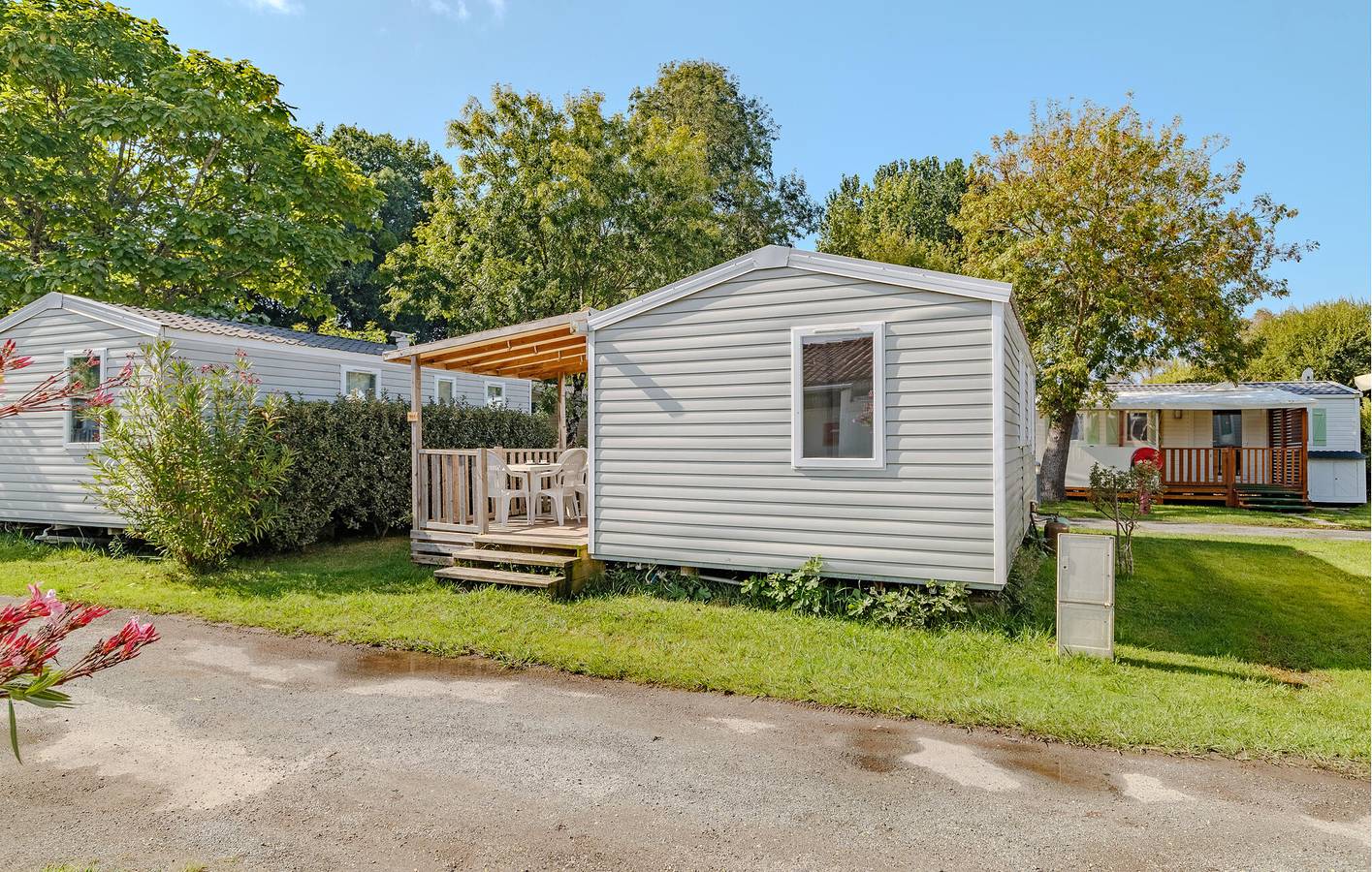 Mobilheim am Meer mit Pool, Terrasse und Garten in Saint-Georges-de-Didonne, Côte de Beauté