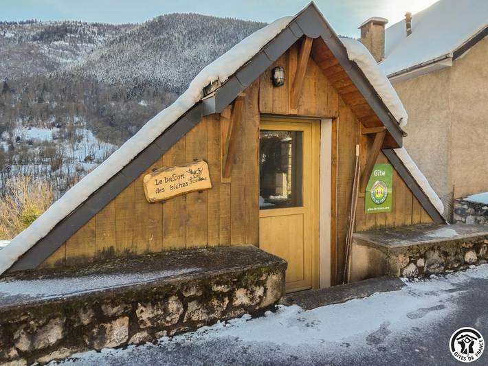 Gîte pour 2 personnes, avec balcon/terrasse et terrasse à Castillon-de-Larboust