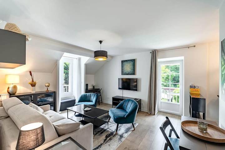 Gîte pour 4 personnes, avec Balcon et Piscine à Boissy-la-Rivière