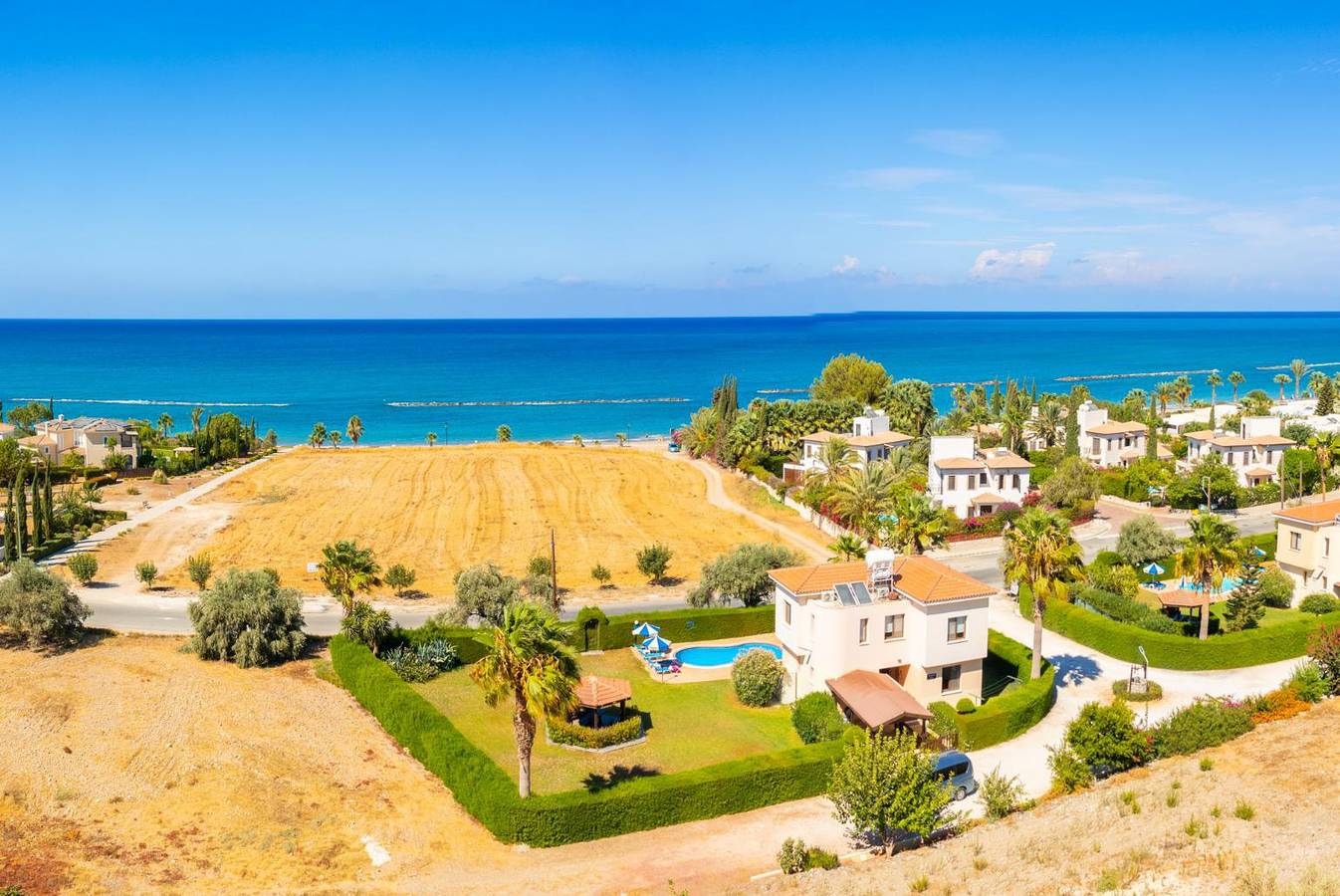 Villa für 7 Personen mit Meerblick in Πόλις Χρυσοχούς, Südzypern