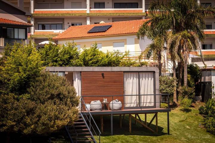 Maison d’hôte pour 3 personnes, avec bassin pour enfant et terrasse ainsi que vue et jardin, animaux acceptés à Vila Praia de Ancora - 4