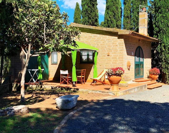 Chalet per 2 persone, con terrazza in Tuscia