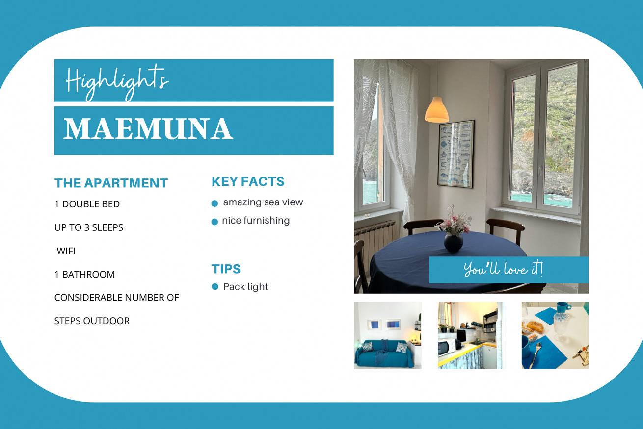 Apartamento entero, Maemuna Sea View Apartment in Cinque Terre