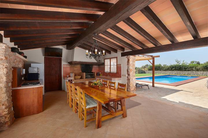 Landhaus 'Son Soler - Can Torres' mit Bergblick, privatem Pool und WLAN in Mallorca Süden