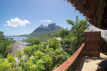 Cottage pour 2 personnes, avec vue et jardin dans Bora Bora