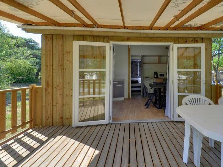 Le Petit Liou - Camping Sites et Paysages - Mobilheim 5 personen - Tithome Natur ohne Sanitär in Embrun, Nationalpark Écrins