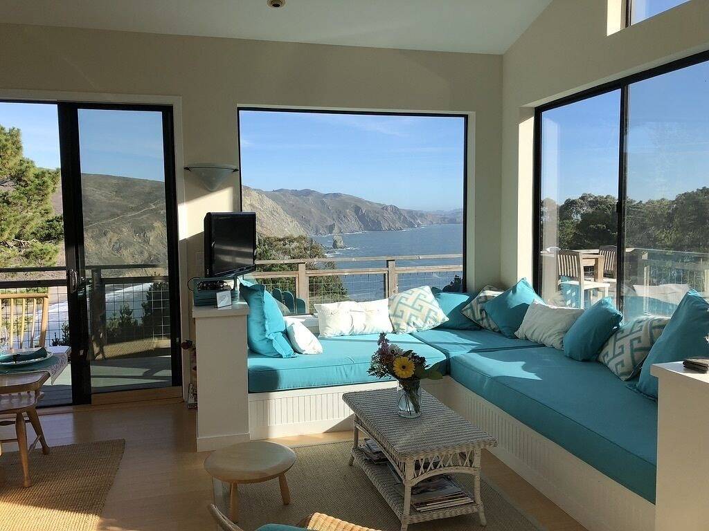 Perfekt privat New Coastal Home - Atemberaubender Meerblick in Muir Beach, California North Coast