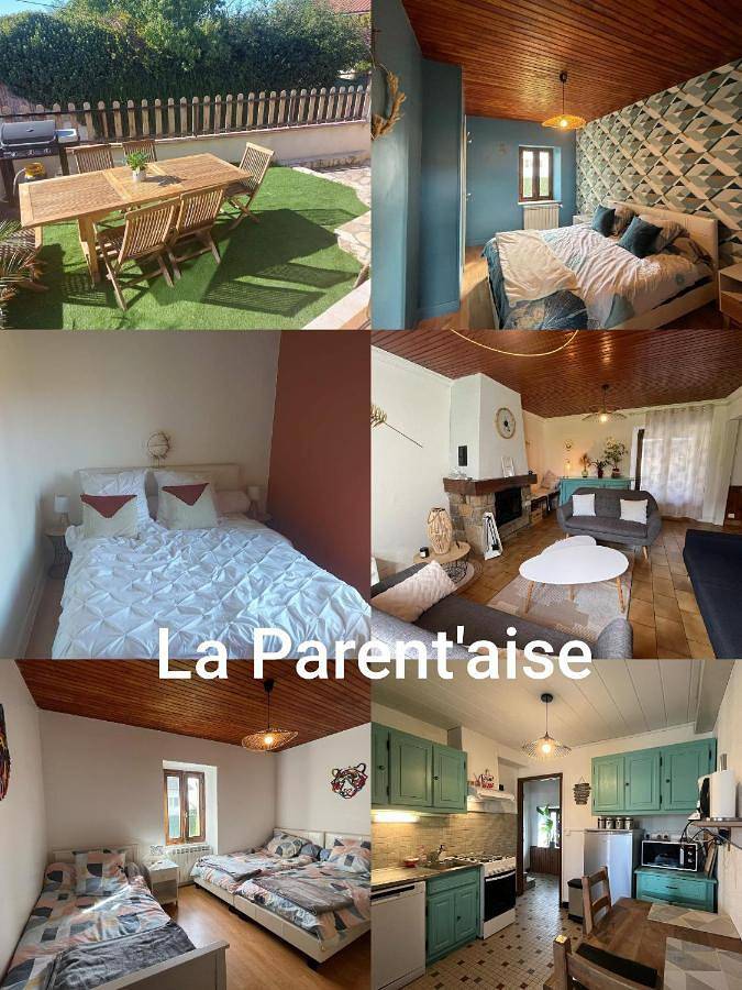 Gîte pour 7 personnes, avec vue et jardin dans Brenat