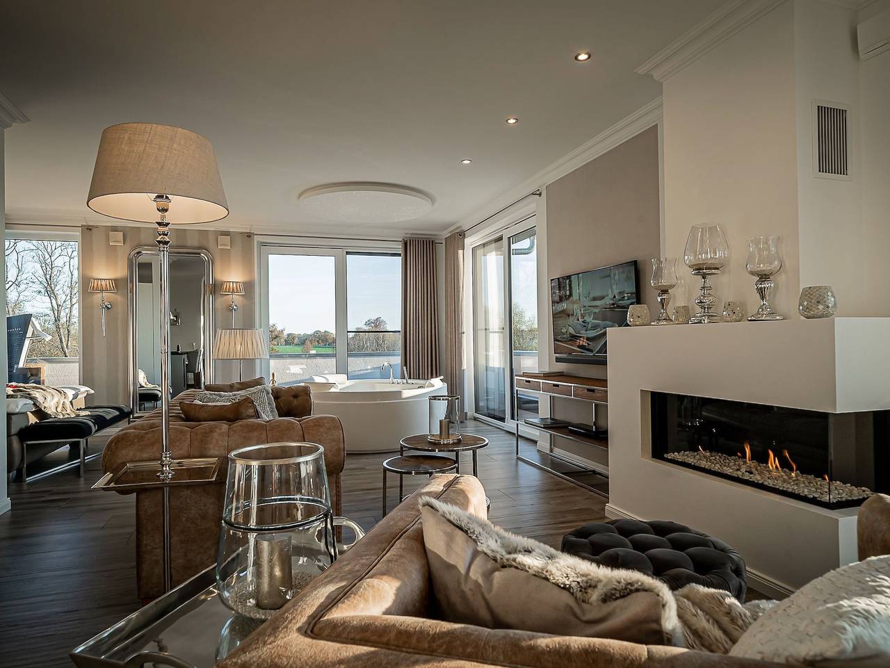 Ganze Ferienwohnung, Luxus Spa Penthouse Royal in Göhren-Lebbin, Mecklenburgische Seenplatte