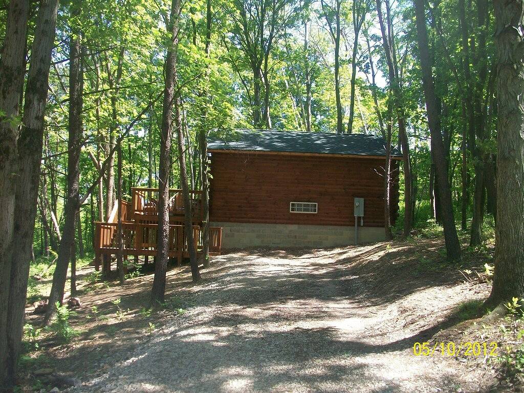 Kabine-Eigenes Badezimmer-Standard-Pine Ridge Cabin in Hocking Hills