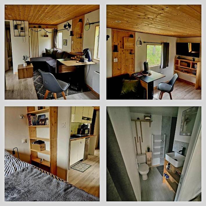 Camping pour 4 personnes, avec Terrasse et Jardin ainsi que Vue et Vue sur le lac