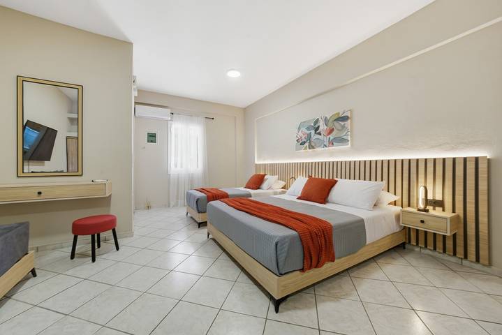 Studio für 4 Personen, mit Balkon und Garten