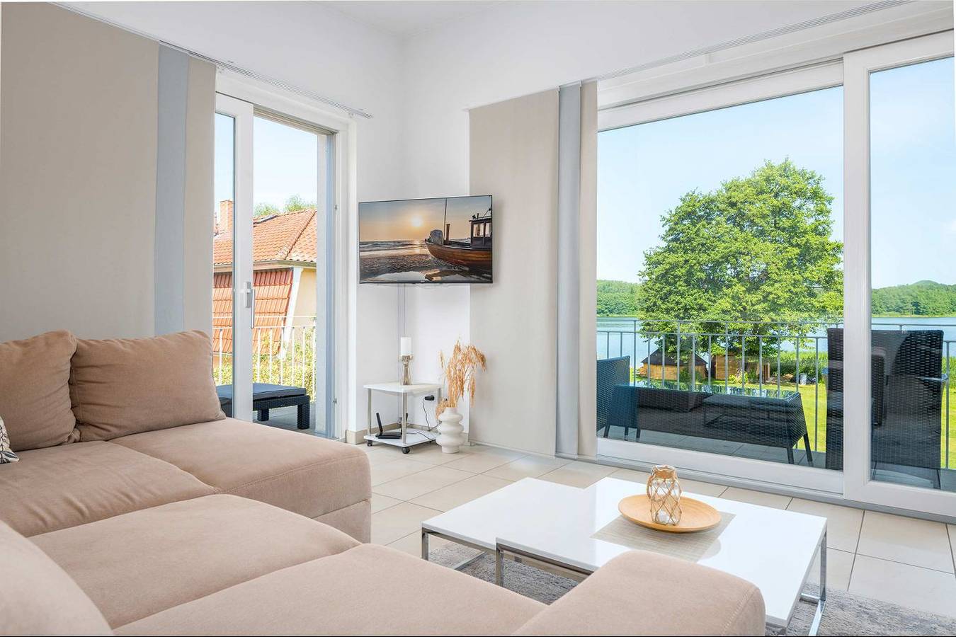 Ganze Wohnung, Ruheoase am Krebssee – moderne Ferienwohnung mit Garten & Yoga in Neu-Sallenthin (Usedom) in Heringsdorf, Usedom