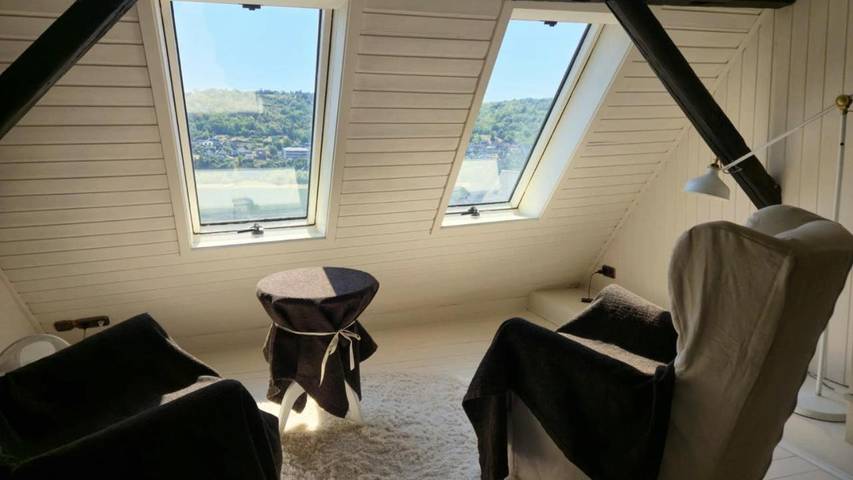Ferienhaus für 4 Personen, mit Terrasse und Garten sowie Ausblick