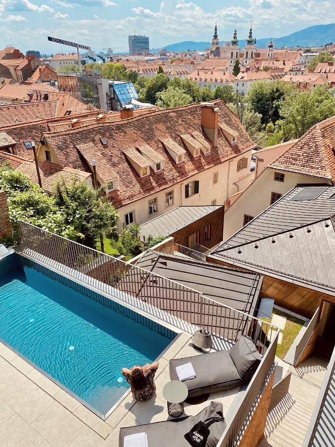 Hotel für 2 Personen, mit Pool und Garten, mit Haustier in Graz