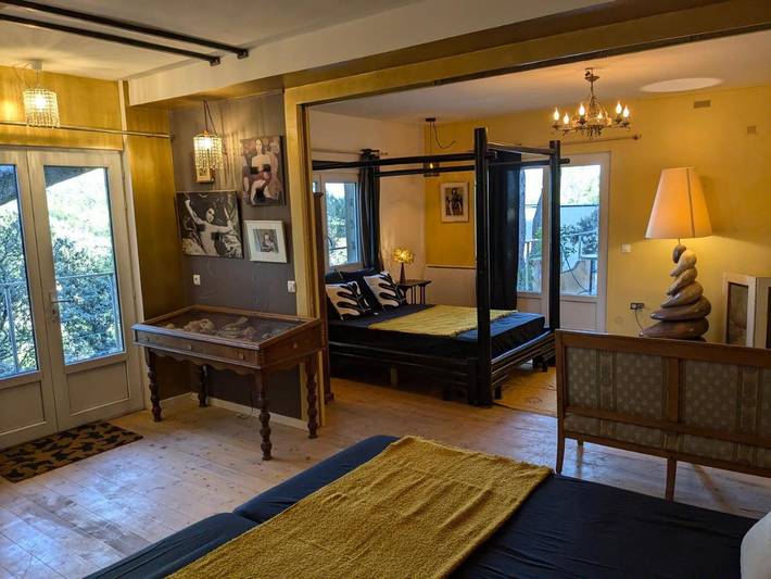 Appartement de vacances pour 6 personnes, avec vue ainsi que piscine et jardin