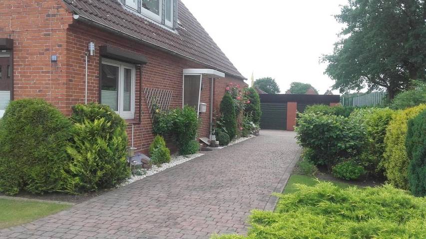 Ferienwohnung für 3 Personen, mit Terrasse und Garten sowie Ausblick in Büdelsdorf