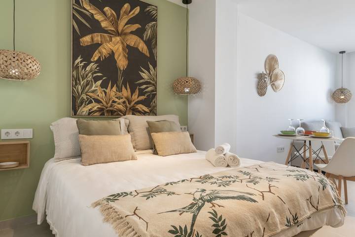 Estúdio confortável "Banana Tree", excelente localização. Ideal para casais in Playa de Los Lances, Tarifa (Espanha)