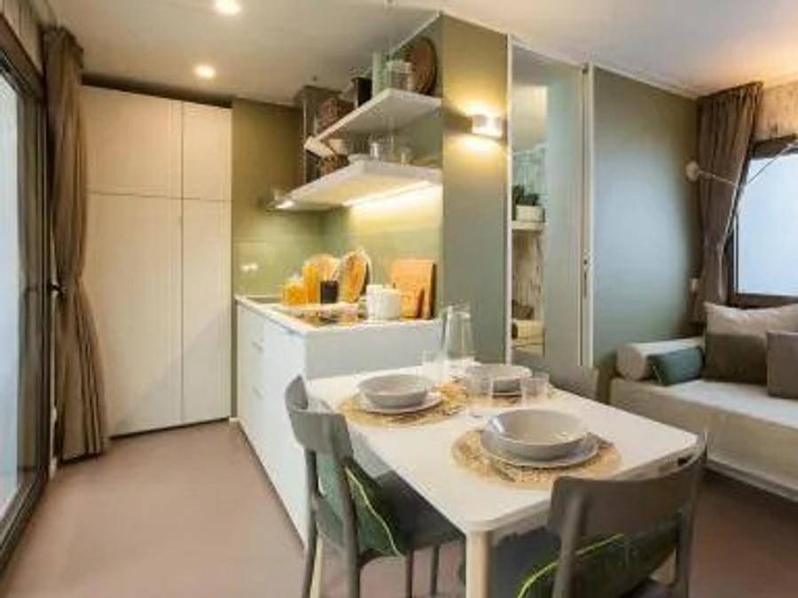 Weekend Glamping Resort - Mobilheim 5 personen - Cottage Next L Evo in San Felice del Benaco, Gardasee-Berge