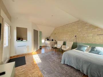 Chambre d’hôte pour 2 personnes, avec terrasse ainsi que jardin et vue à Beaumont-en-Véron