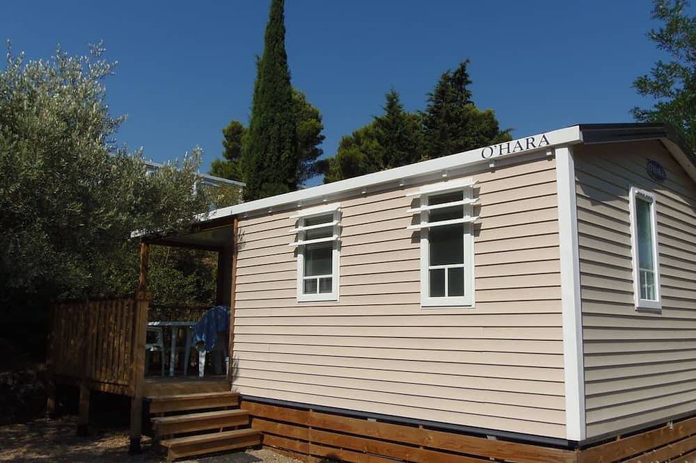 Mobilheim mit Klimaanlage, Haustiere Ok - 4 Pers. in Lézignan-Corbières, Mittelmeerküste (Frankreich)