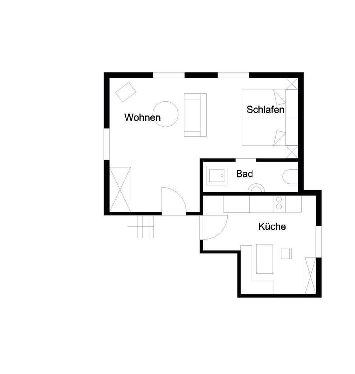Ferienwohnung für 2 Personen, mit Terrasse und Garten an der Rhön - 4