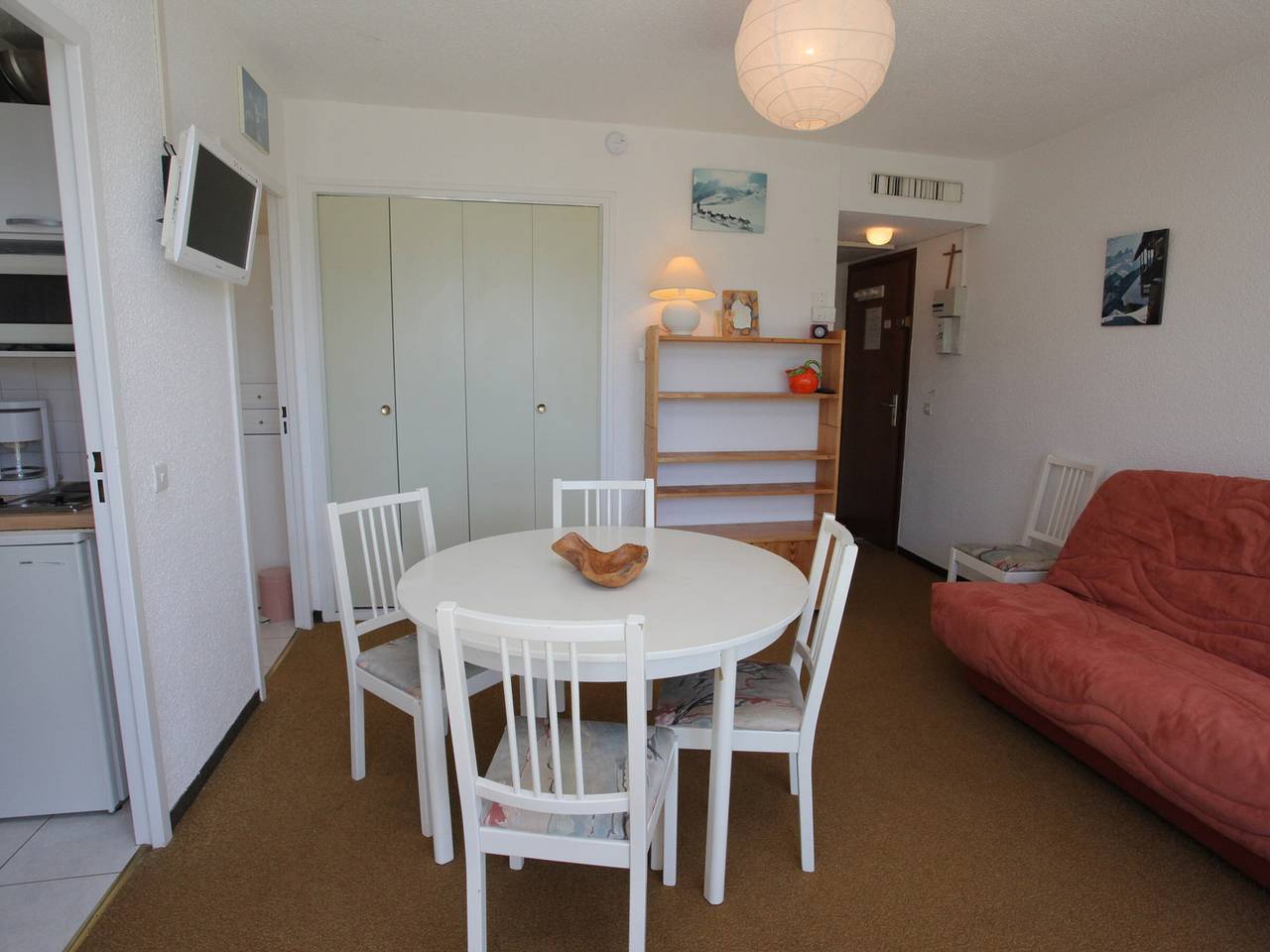 Studio entier, Studio alcôve 5 pers à 50m des pistes, animaux admis in La Toussuire, Fontcouverte-la-Toussuire