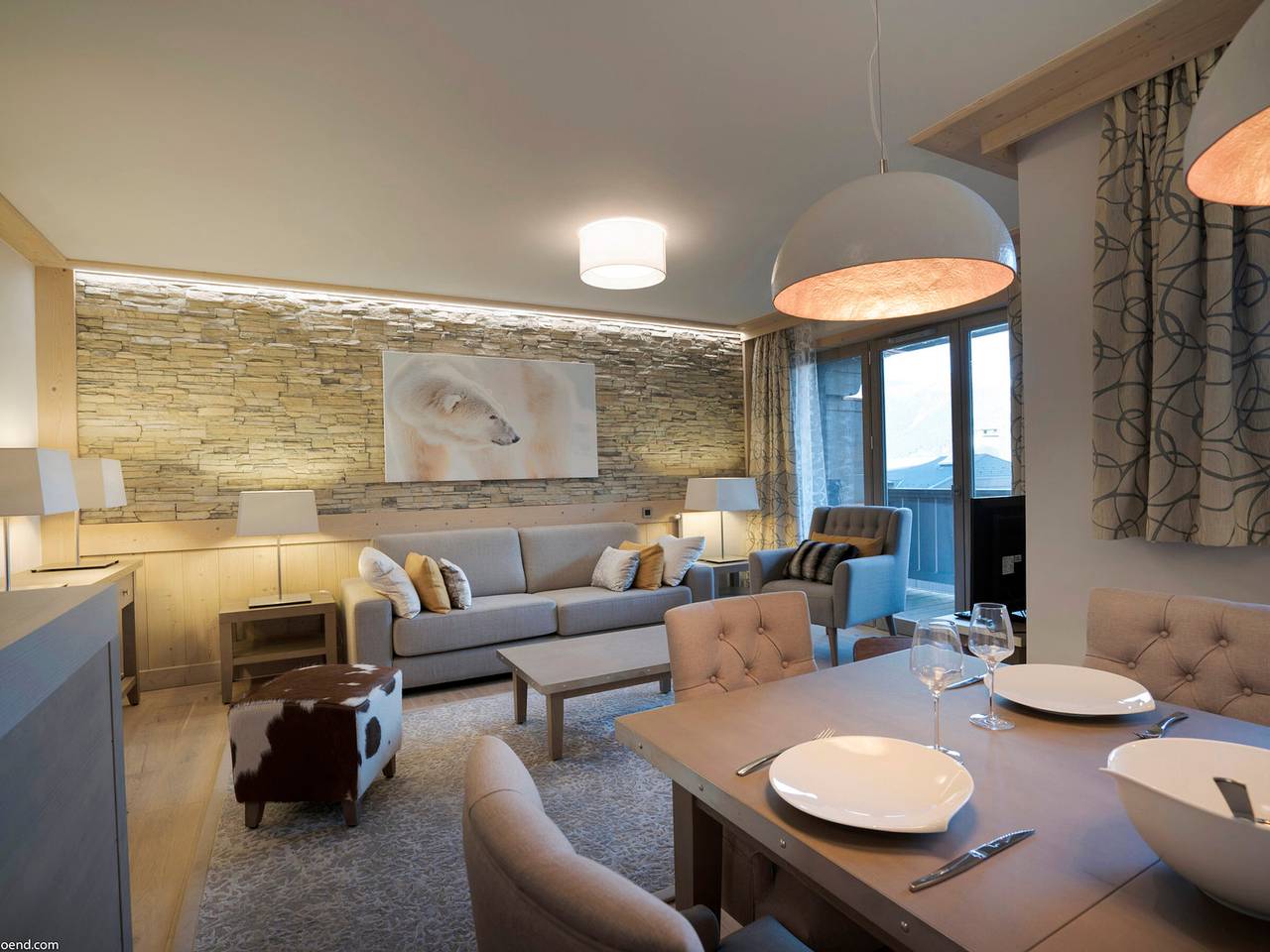 Ganze Wohnung, Ideale Lage: Charmantes 4-Zimmer-Apartment in Courchevel Village mit Balkon und Garage in Saint-Bon-Tarentaise, Les Trois Vallées