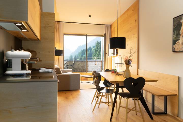 Ferienwohnung für 4 Personen, mit Balkon in Schröcken - 2