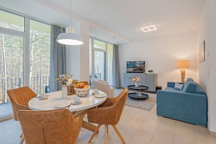 Ferienwohnung für 4 Personen, mit Sauna und Balkon in Zempin - 3