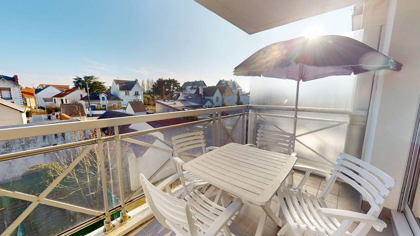 Studio pour 4 personnes, avec balcon