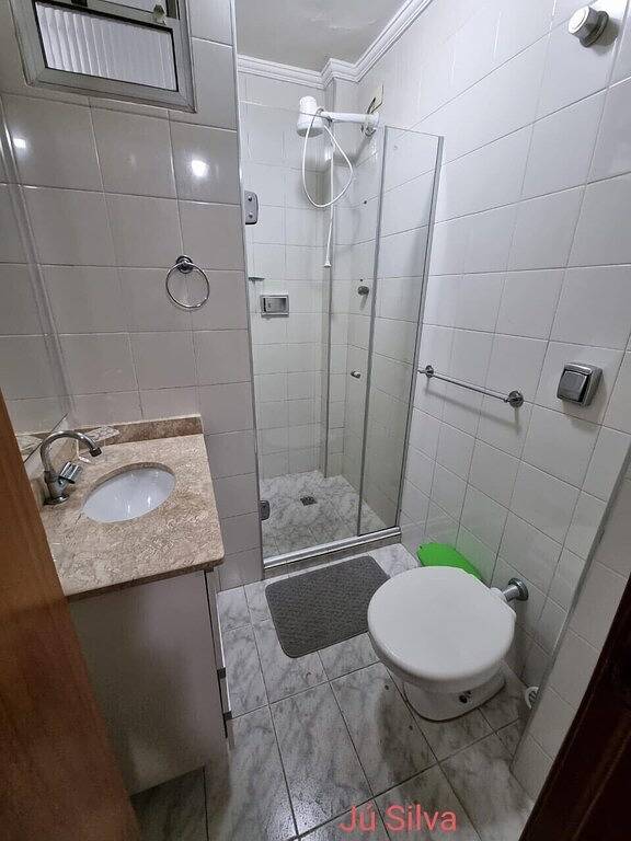 Ganze Wohnung, Wohnzimmer, ausgestattet mit Meerblick 7Andar in Santos, Baixada Santista