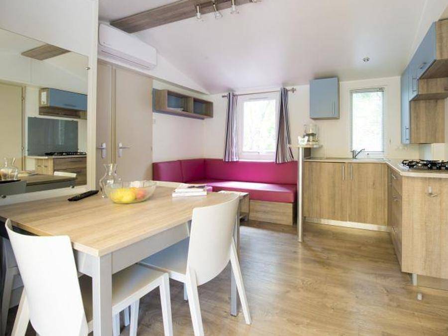 Camping Le Roussillon  - Mobilhome 6 personas - Casa móvil Baltic con aire acondicionado - 3 dormitorios in Saint-Cyprien-Plage, Saint-Cyprien