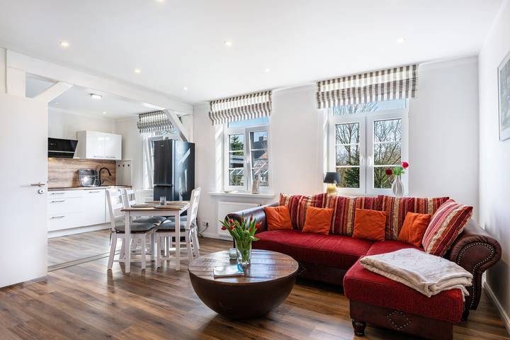Ferienwohnung für 3 Personen, mit Garten
