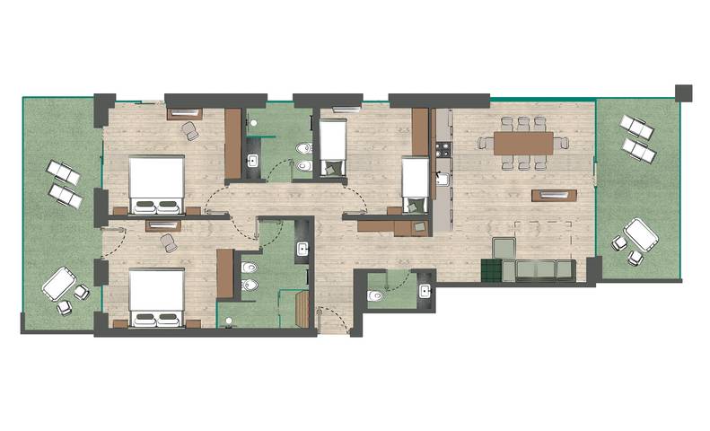 Ferienwohnung für 6 Personen, mit Garten und Sauna, kinderfreundlich in Meransen - 4