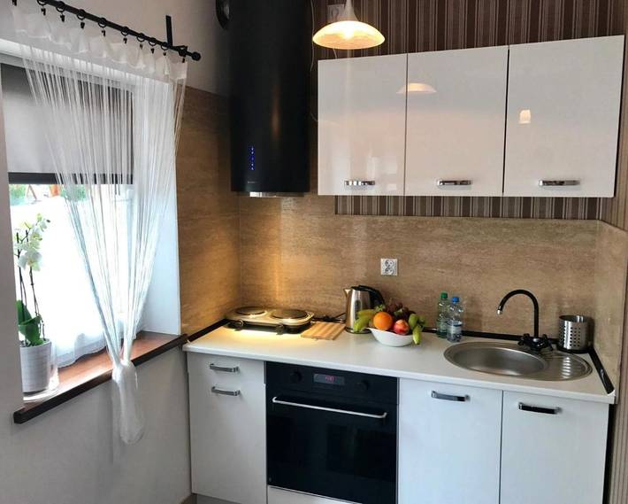 Ferienwohnung für 2 Personen, mit Balkon und Terrasse sowie Garten und Ausblick in Dąbki