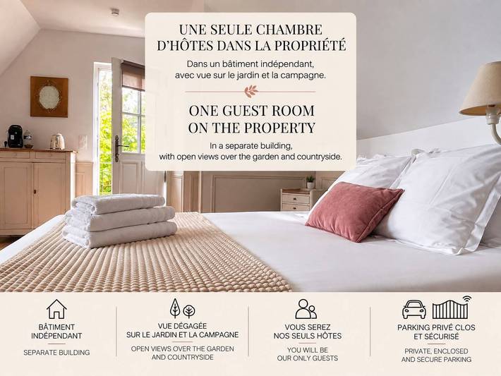 La Chambre du Cottage B&B - campagne/mer - Chambre in Bavent, Région de Caen