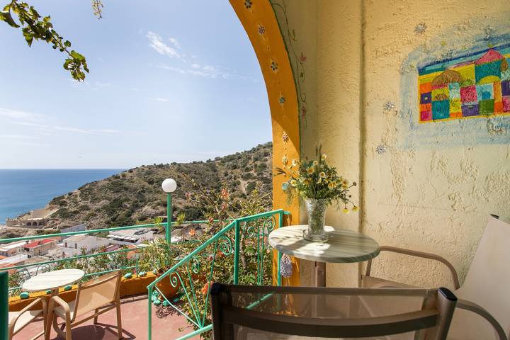 Holiday letting for 2 people, with Balcony and Garden