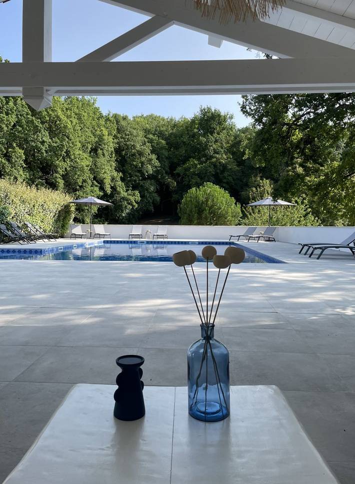 Gîte pour 8 personnes, avec terrasse ainsi que piscine et jardin à Sembas - 3