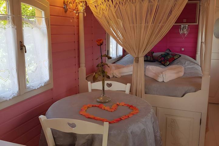 Location de vacances pour 2 personnes, avec jacuzzi et sauna ainsi que piscine et jardin, animaux acceptés à Bussac-Forêt - 3